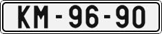 License plate of the Czech Republic, Cars (1960)
