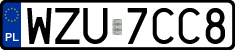 License plates of Poland, Regular car plates