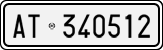 License plate of Italy, Cars (1927 year series)