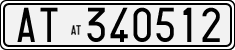 License plate of Italy, Cars (1927 year series)