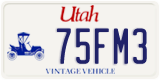 Utah, Specialty plates (12AB3)