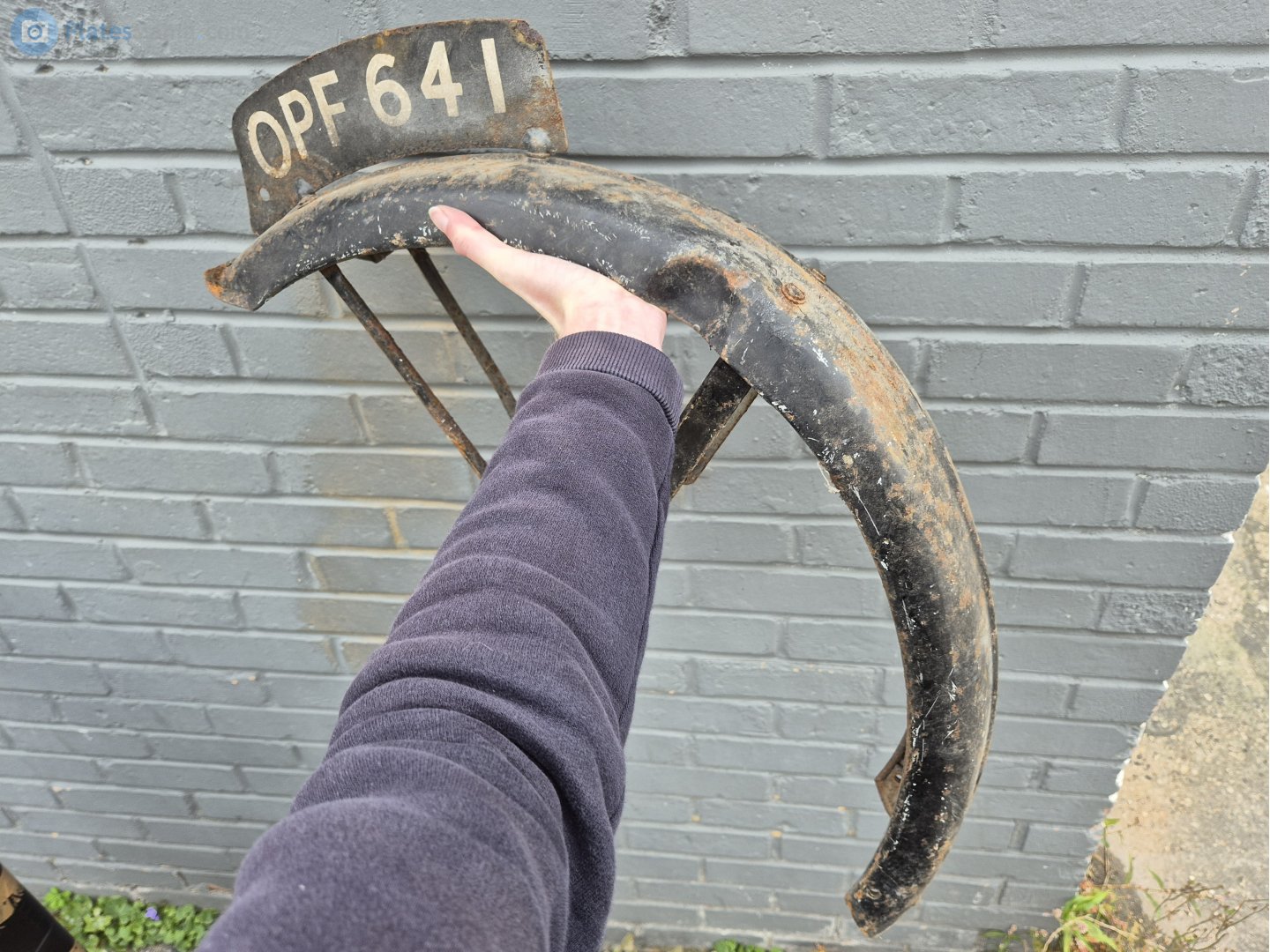 OPF641, License plate without vehicle 