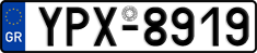 License plate of Greece, Cars