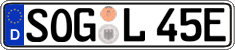 German license plate, Electric vehicles
