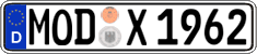 German license plate, Regular plates