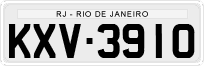 License plate of Brazil, Private owners (1990)