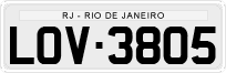 License plate of Brazil, Private owners (1990)