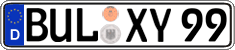 German license plate, Regular plates