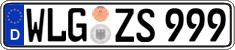 German license plate, Regular plates