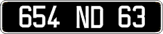 French license plate, FNI