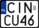 License plates of Poland, Special vehicles and motorcycles