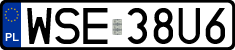 License plates of Poland, Regular car plates