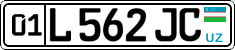 License plate of Uzbekistan, Private owners