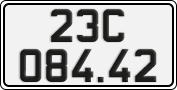 License plate of Vietnam, Cars