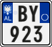 License plate of Albania, Motorcycles (2011)