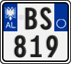 License plate of Albania, Motorcycles (2011)