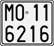 License plate of Italy, Motorcycles (1927 year series)