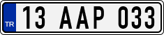 License plate of Turkey, Regular plates