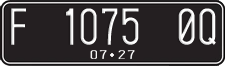 License plate of Indonesia, Regular plates