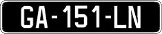 French license plate, SIV (oldtimers)