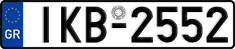 License plate of Greece, Cars