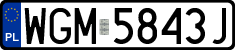 License plates of Poland, Regular car plates