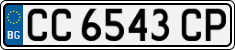 License plate of Bulgaria, Cars