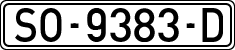 License plates of Spain, 1971 year series