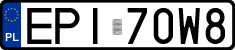 License plates of Poland, Regular car plates