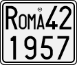 License plate of Italy, Motorcycles (1927 year series)