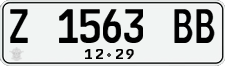 License plate of Indonesia, Regular plates