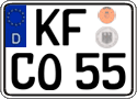German license plate, Regular plates