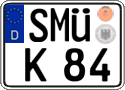 German license plate, Regular plates