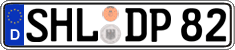 German license plate, Regular plates