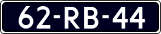 License plate of the Netherlands, Commercial Vehicles (1951-1994 system)