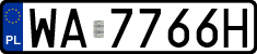 License plates of Poland, Regular car plates