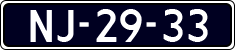 License plate of the Netherlands, Commercial Vehicles (1951-1994 system)