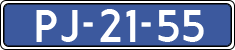 License plate of the Netherlands, Commercial Vehicles (1951-1994 system)