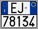License plate of Italy, Motorcycles (1994 year series)