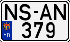 License plate of Moldova, Cars (1992)