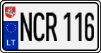 License plate of Lithuania, Cars