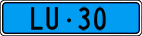 License plate of Switzerland, Work and fire vehicles (blue)