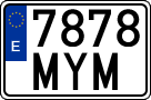 License plates of Spain, Ordinary (2000)