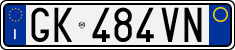 License plate of Italy, Cars (1994 year series)