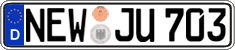 German license plate, Regular plates