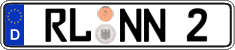 German license plate, Regular plates
