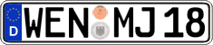 German license plate, Regular plates