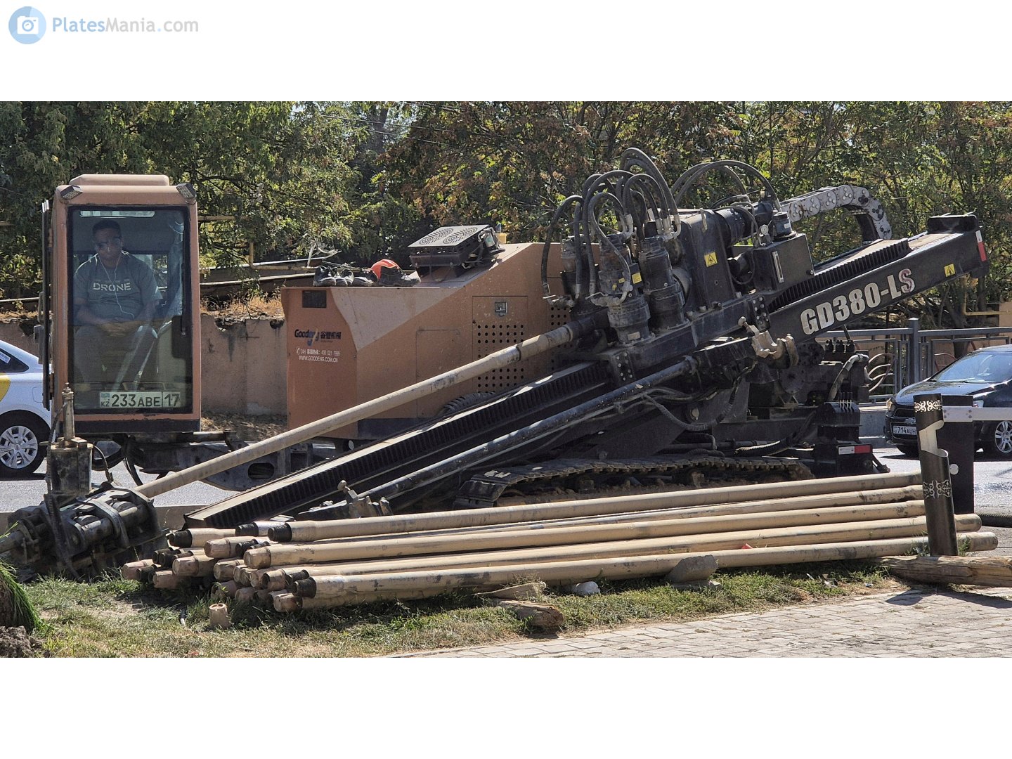 233 ABE 17, License plate without vehicle 