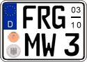 German license plate, Seasonal plates