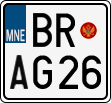 License plate of Montenegro, Motorcycles